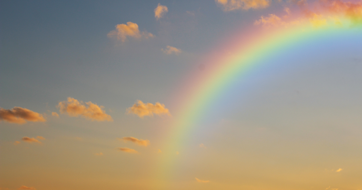 宝くじが当たる前兆のスピリチュアルサイン②：虹がかかっていた